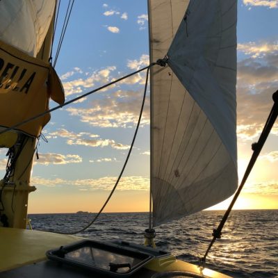 Group of Freinds on Freo Twilight Sail